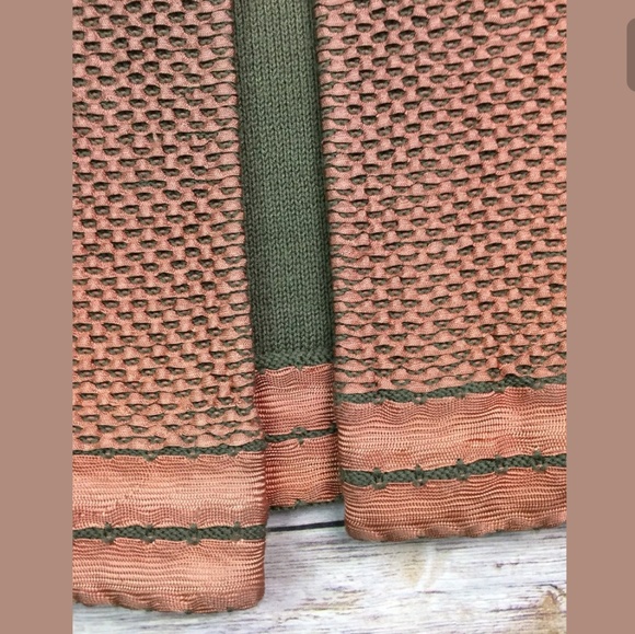 Pepa Pombo handmade copper woven open draped long jacket - Picture 13 of 15